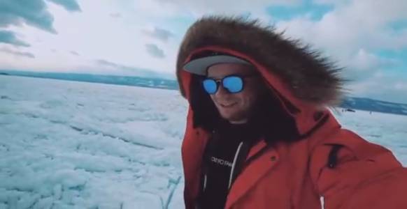СИБИРь ч.5 Ледовая переправа через Байкал на остров Ольхон. Байкальский лёд.