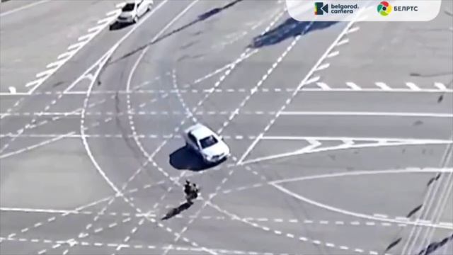 Мото ДТП в Белгороде "На зеленый в белого"
