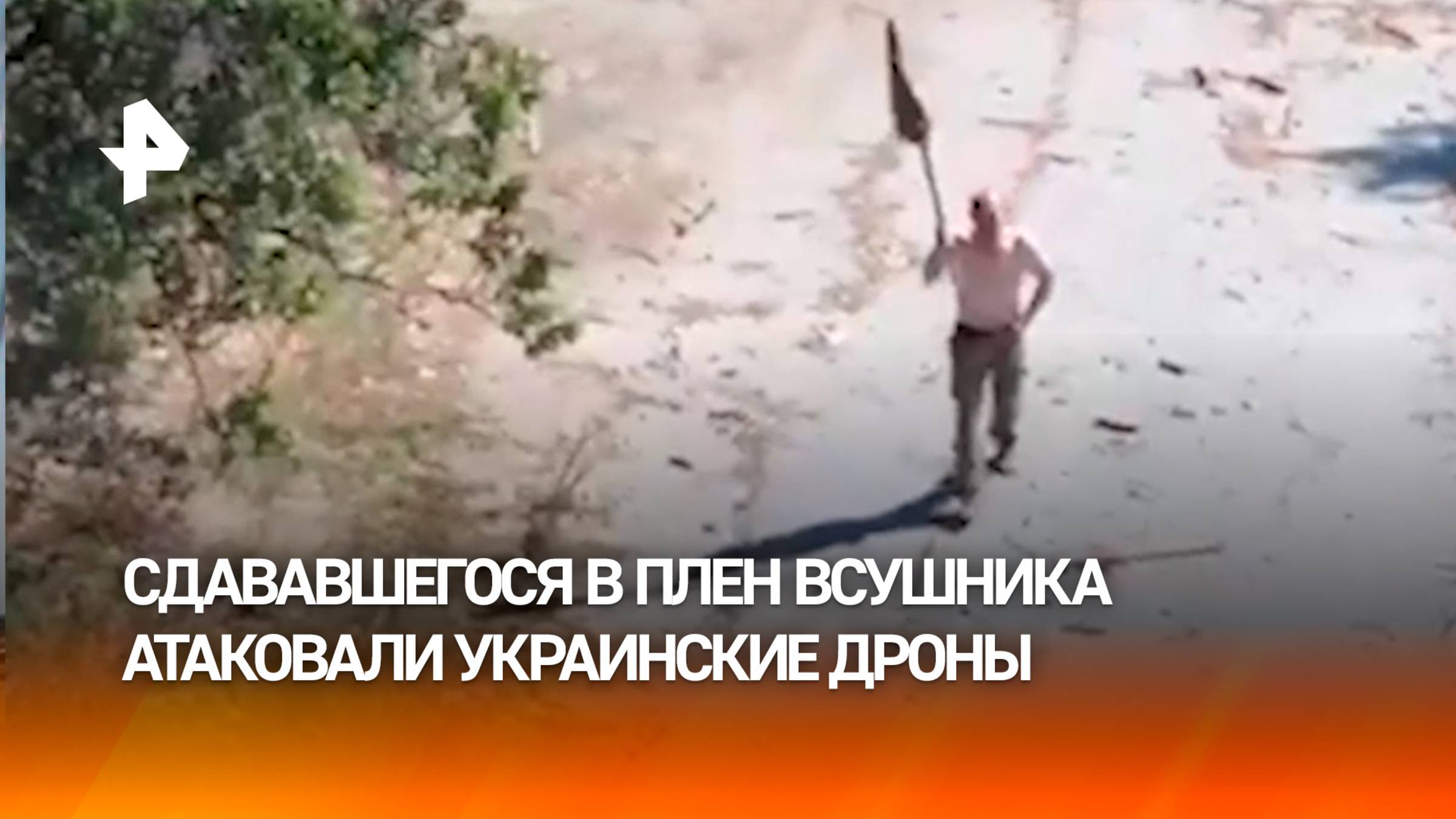 Шел с белым флагом. Украинские дроны-«каратели» отправили на тот свет сдавшегося в плен ВСУшника