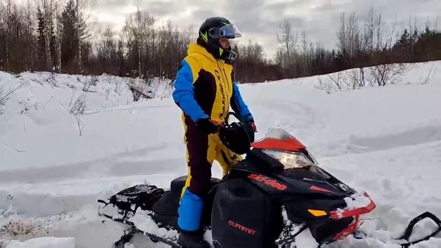 Антоха на снегоходе БРП MXZ , СНЕГОХОД САММИТ 800, СНЕГОХОД БРП ТУНДРА
