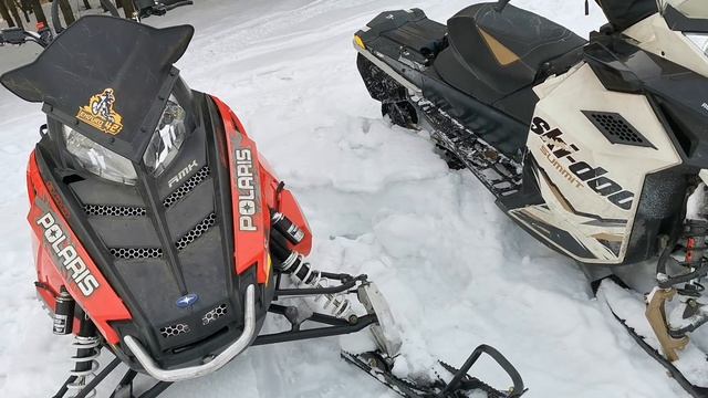 Обзор снегохода Polaris RMK 800 год 2014 Assault vs Summit BRP ski doo 800R e tec год 2012