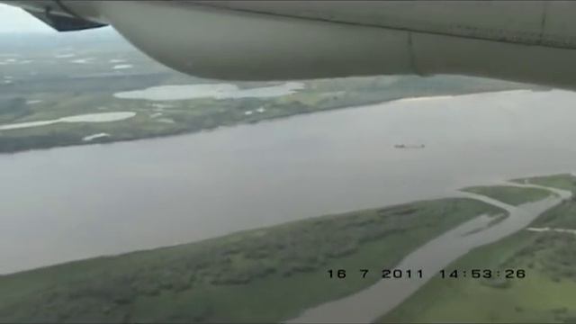 Самолет Ан-24. Взлет и посадка